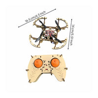 Wooden DIY Quadcopter, Assembly Drone, Remote Control, Training, School Practice