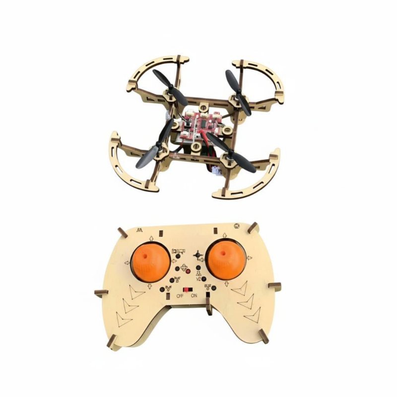 Wooden DIY Quadcopter, Assembly Drone, Remote Control, Training, School Practice