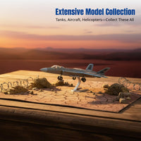 Movable Military Aircraft Toy Model, Main Battle Tank, DIY Building Blocks