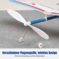 Rubber Band Powered Soaring Plane, Airplane Model, DIY Assembly, Student Contest