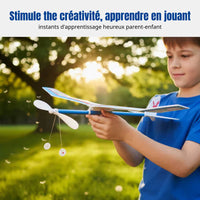 Rubber Band Powered Soaring Plane, Airplane Model, DIY Assembly, Student Contest