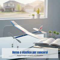 Rubber Band Powered Soaring Plane, Airplane Model, DIY Assembly, Student Contest