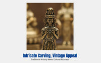 Brass Zaki Lhamo Buddhist Statue, Tibetan Deity, Home Art Decor