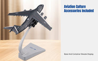 Scale Alloy Transport Aircraft Model, Large Simulation Plane, Movable Framework, Kids Toy
