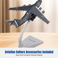 Scale Alloy Transport Aircraft Model, Large Simulation Plane, Movable Framework, Kids Toy