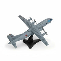 Military Transport Aircraft Model Scale, DIY Assembly Patrol Plane Toy, 3D Warning Aircraft