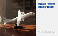 Military Transport Aircraft Model Scale, DIY Assembly Patrol Plane Toy, 3D Warning Aircraft