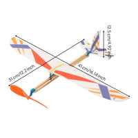 Foam Glider Model, Rubber Band Powered Plane, DIY Assembly Educational Toy