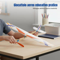 Foam Glider Model, Rubber Band Powered Plane, DIY Assembly Educational Toy