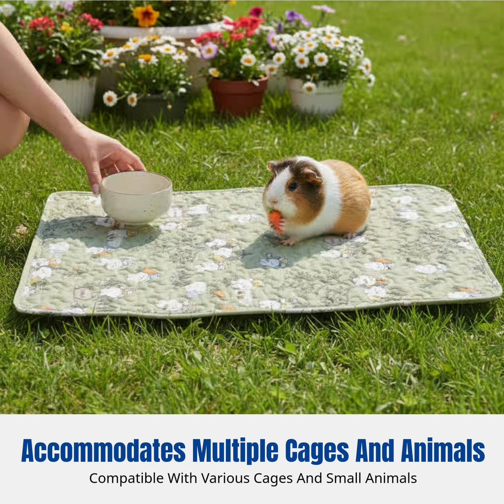 Thick Hare Enclosure Base Mat, Four-Season Pet Ground Pad, Multi-Functional Bed Blanket, Random Color