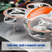 Mini RC Drone, LED Lights, 4-Axis Quadcopter, Flip, Hover, Toy