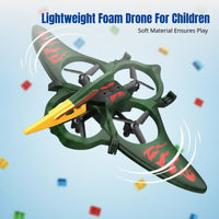 Foam Performance Glider Crash Resistant Motion Sensing RC Plane Auto-Orientation Mode Pterosaur Drone for Beginners, Outdoor