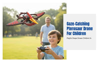 Foam Performance Glider Crash Resistant Motion Sensing RC Plane Auto-Orientation Mode Pterosaur Drone for Beginners, Outdoor