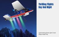 Fixed Wing RC Glider RC Glider Plane Stable Aviation Fixed-Wing Foam Airplane for Beginners, Outdoor