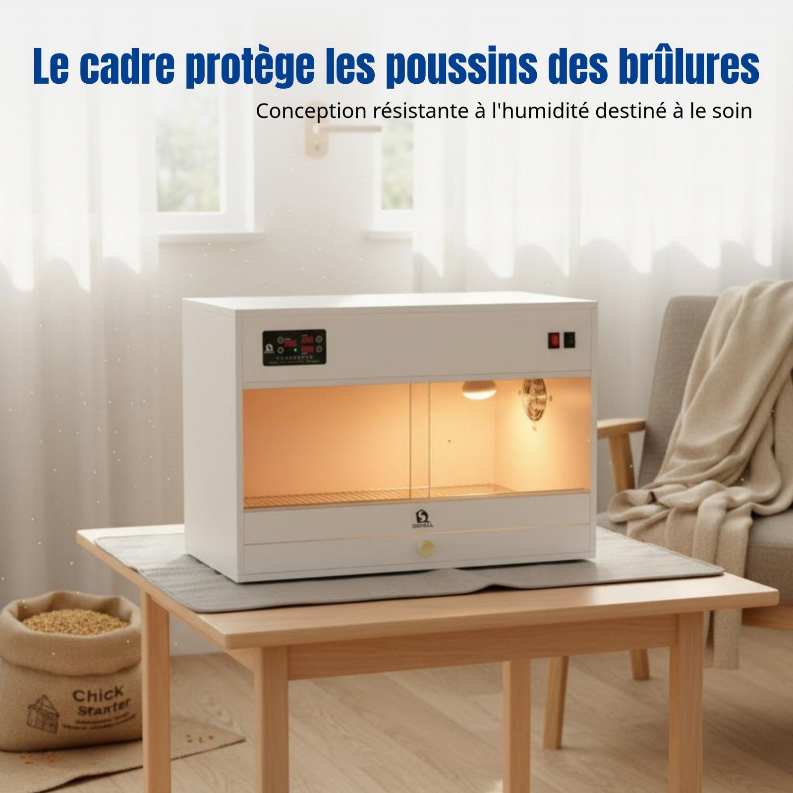 Parrot Brooder Box, Thermostatic Incubator, Drawer Enclosure, Avian Breeding