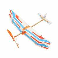 Foam Airplane, Rubber Band Powered, DIY Assembly, School Science Activity