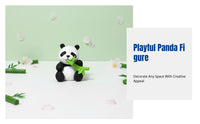 Cartoon Panda Figurine, Cute PVC Toy, Miniature Landscape Car Decor, Cake Topper, Souvenir
