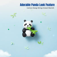 Cartoon Panda Figurine, Cute PVC Toy, Miniature Landscape Car Decor, Cake Topper, Souvenir