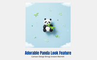 Cartoon Panda Figurine, Cute PVC Toy, Miniature Landscape Car Decor, Cake Topper, Souvenir