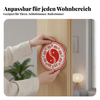 Bagua Door Blessing Sticker, Five Forces, Octagonal, Chinese Design