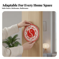 Bagua Door Blessing Sticker, Five Forces, Octagonal, Chinese Design