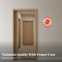 Bagua Door Blessing Sticker, Five Forces, Octagonal, Chinese Design