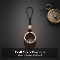 Alloy Rotatable Ring Holder, Creative Chant Keychain, Vintage Phone Lanyard
