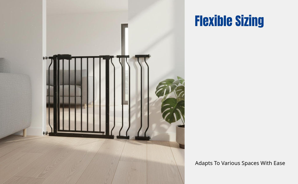 Child Gate, Adjustable Stairway Barrier, No-Drill Indoor Pet Fence for Home