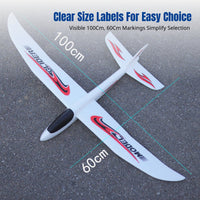 Kids Hand-Throw Airplane, Large Soarer, Fixed Fin, Assembly Toy