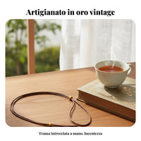 Adjustable Braided Necklace Cord Colorfast Handmade Pendant Hanging Rope Gold Jewelry Accessory for DIY Crafters