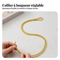 Adjustable Braided Necklace Cord Colorfast Handmade Pendant Hanging Rope Gold Jewelry Accessory for DIY Crafters