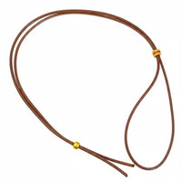 Adjustable Braided Necklace Cord Colorfast Handmade Pendant Hanging Rope Gold Jewelry Accessory for DIY Crafters