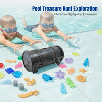 Pool Diving Game Set, Kids Pirate Chest, Acrylic Crystal Toy, Water Exploration