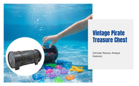 Pool Diving Game Set, Kids Pirate Chest, Acrylic Crystal Toy, Water Exploration