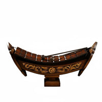 Vintage Thai Wooden Xylophone, Hand-Carved Southeast Asian Accent