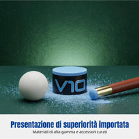 Pro V10 Round Chalk Powder, Snooker Cue Tip, Billiards