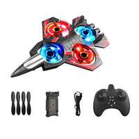 Remote Control Airplane, Stunt Jet, Shockproof, Light-Up, Kids Outdoor Toy